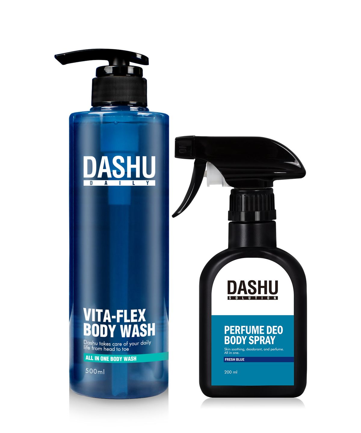 다슈(DASHU) 데일리 올인원 바디워시 500ml + 바디스프레이 200ml 프레쉬향