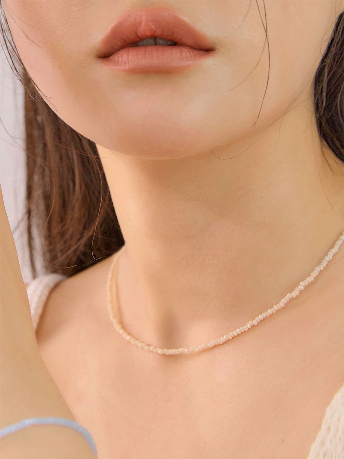 리엔느와르(leeENoir) Milkshake Beads Necklace