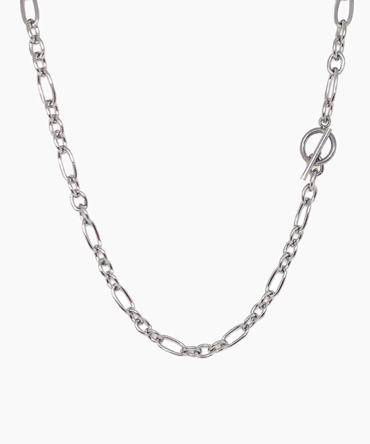 셉텐벌5(SEPTEMBER5) Toggle bold square mix necklace