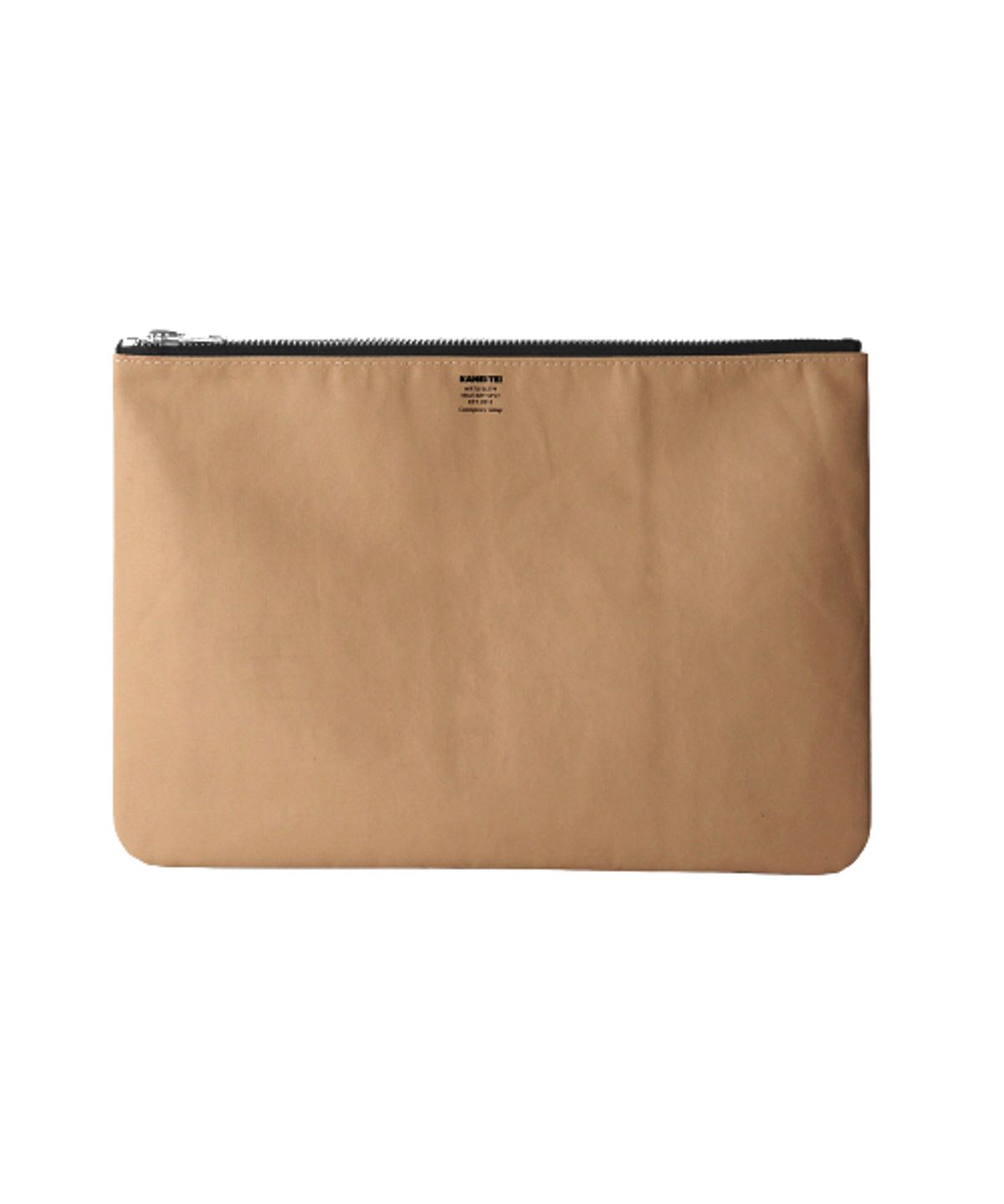 카네이테이(KANEITEI) TIGER FLAT POUCH L (BEIGE) / UPCYCLED