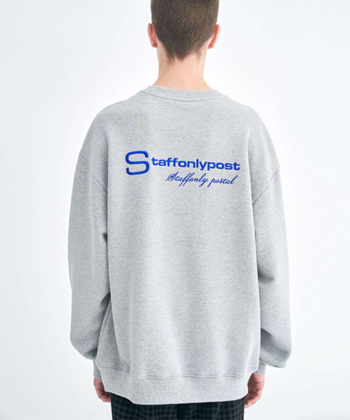 스텝온리(STAFFONLY) S-LOGO SWEATSHIRT (MELANGE GREY)