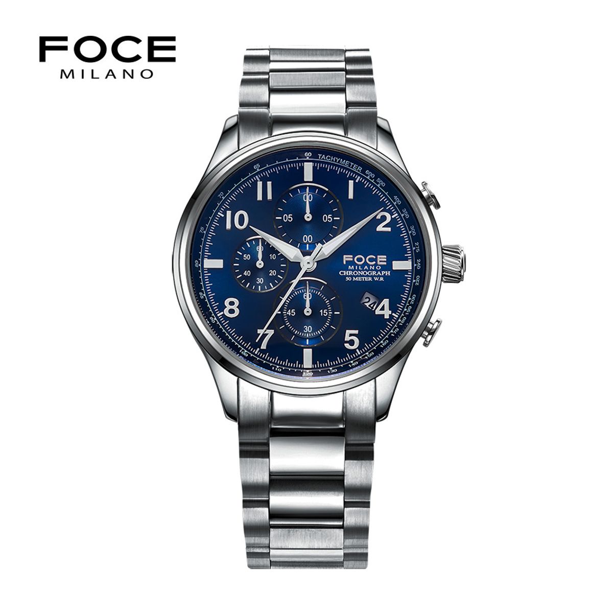 포체(FOCE) 43mm 크로노그래프 남성 메탈시계 FM7530BU