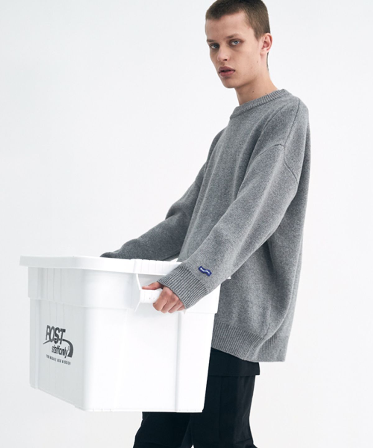 스텝온리(STAFFONLY) STEADY KNIT (MELANGE GREY)