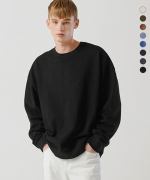 에센셜 절개 오버핏 맨투맨_8color