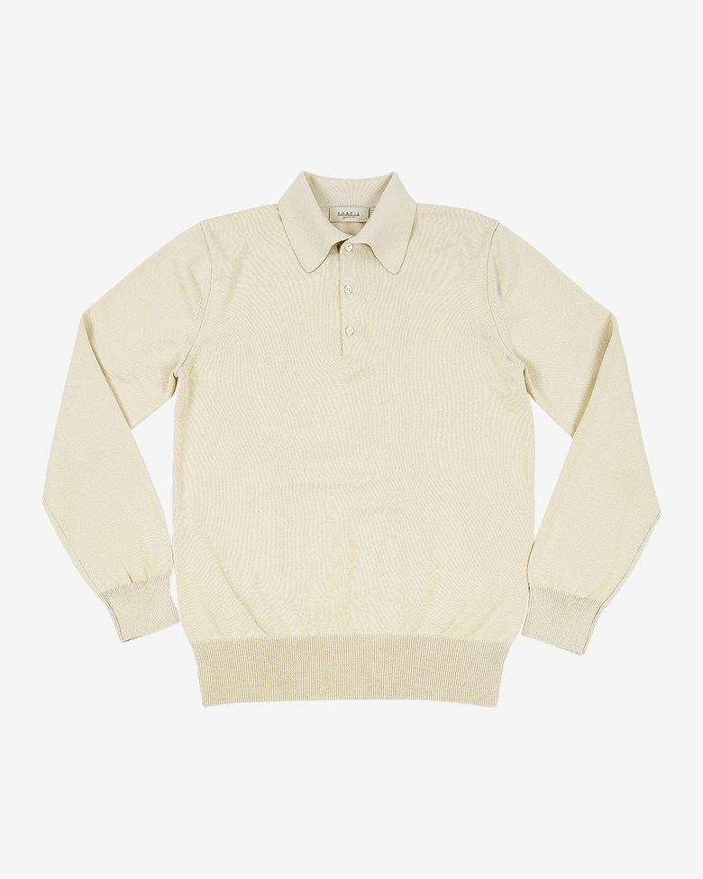 14gg Polo Collar Knit (Beige)