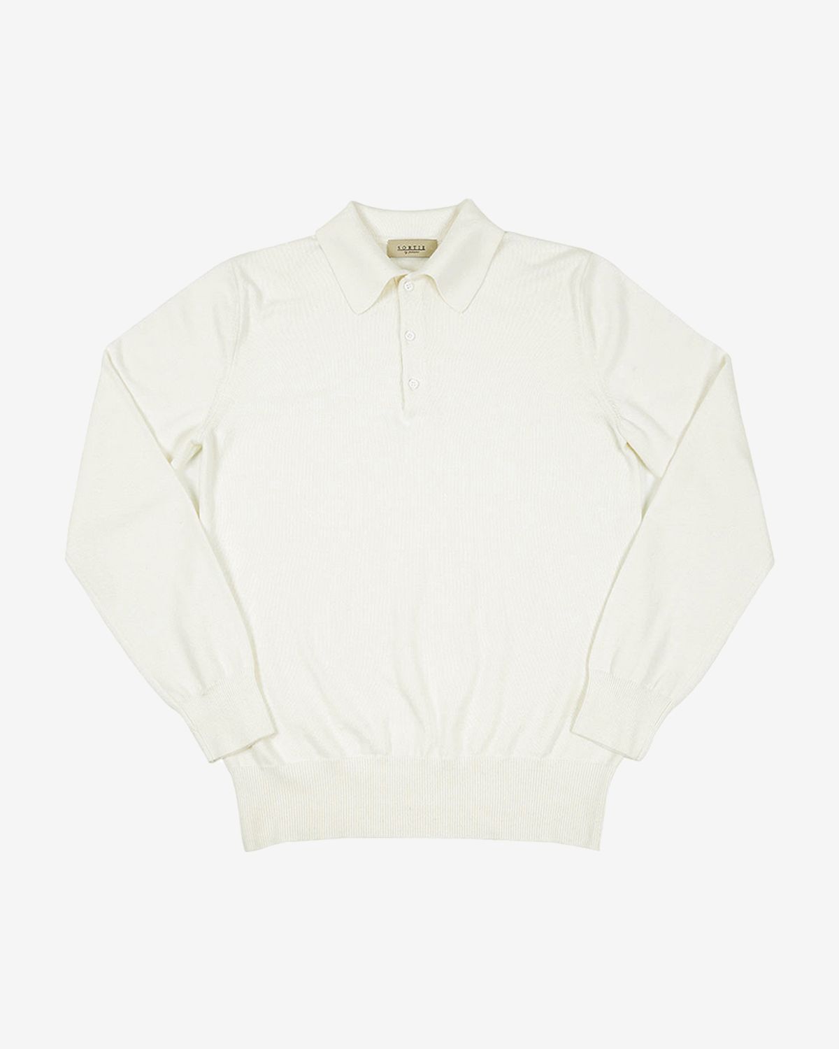 솔티(SORTIE) 14gg Polo Collar Knit (Ivory)