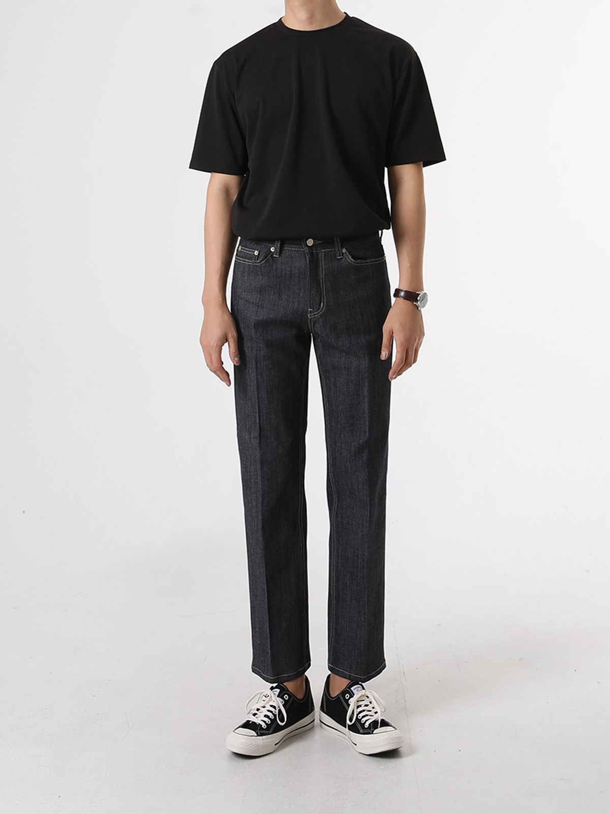 뉴카미(NEWCAMI) INDIGO  REGULAR JEANS [CROP FIT]
