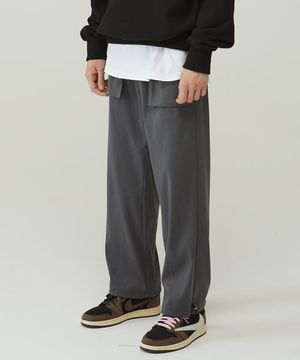 입체포켓 스토퍼 조거 Vintage Grey