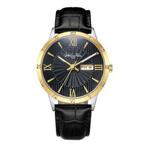 VR6553A-GDBK M 남자시계 가죽시계