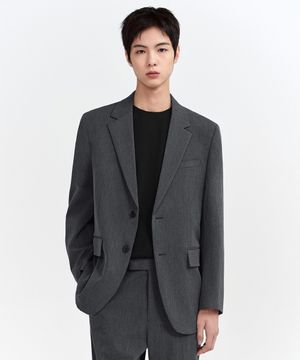 릴렉스드 베이식 블레이저 [미디엄 그레이]