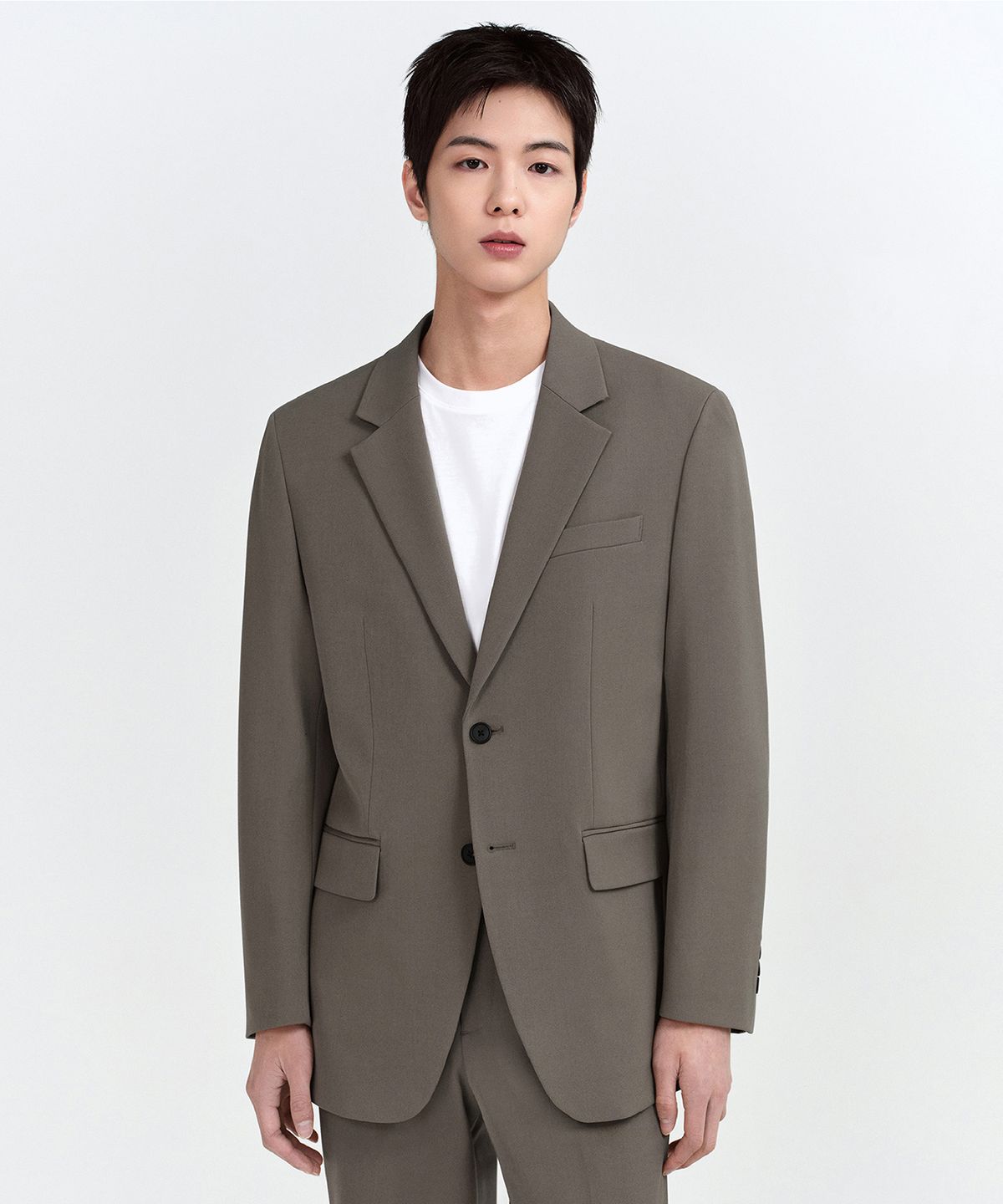 무신사 스탠다드(MUSINSA STANDARD) 릴렉스드 베이식 블레이저 [더스티 베이지]