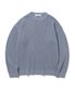 소프트코튼 드랍숄더 와플 니트 STONE BLUE