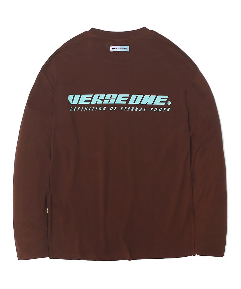 BASIC LOGO LONG SLEEVE T-SHIRTS MOCHA