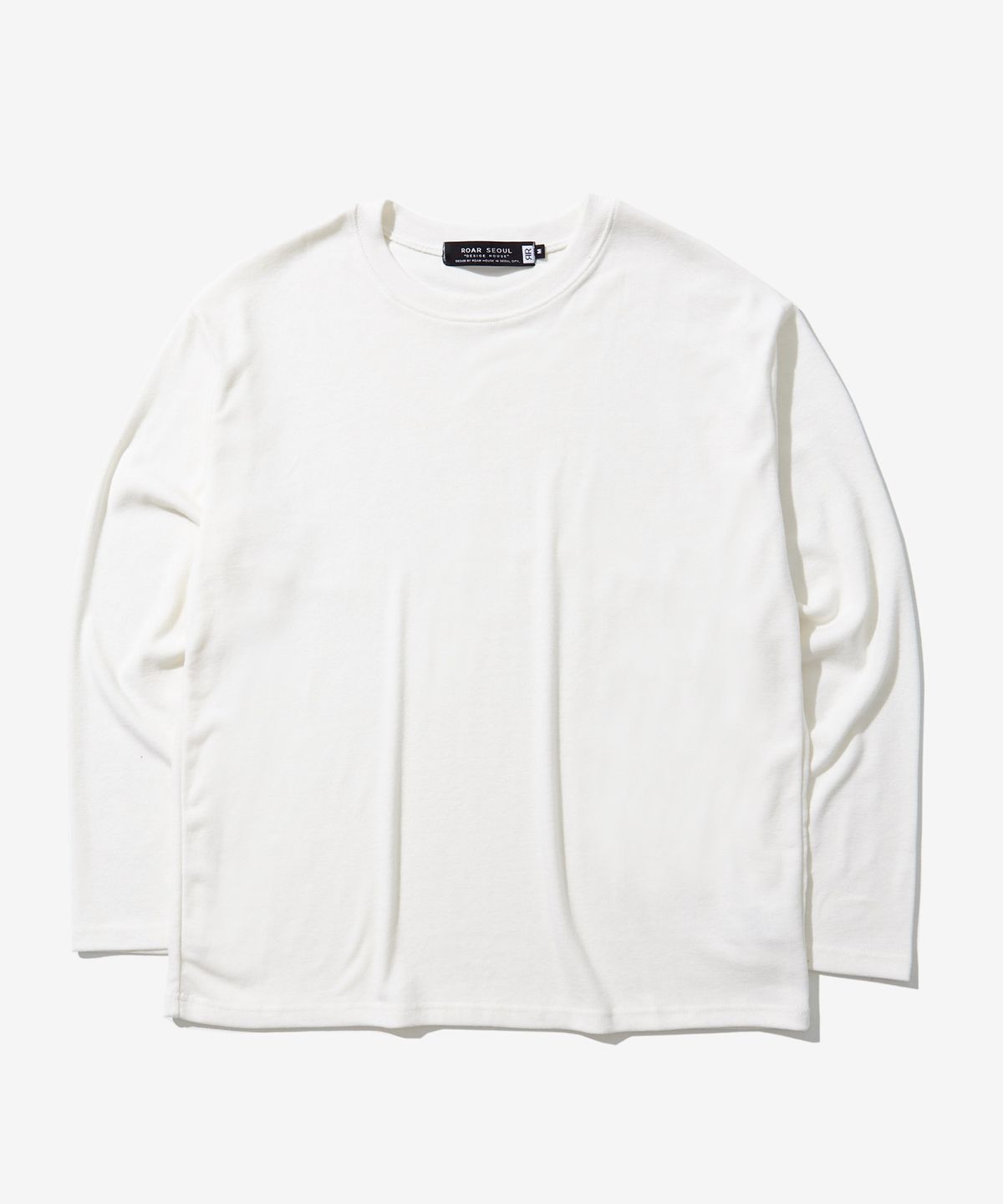 오드닷(ODD DOT) (Unisex)네츄럴 하프 니트 라운드 티셔츠_WHITE