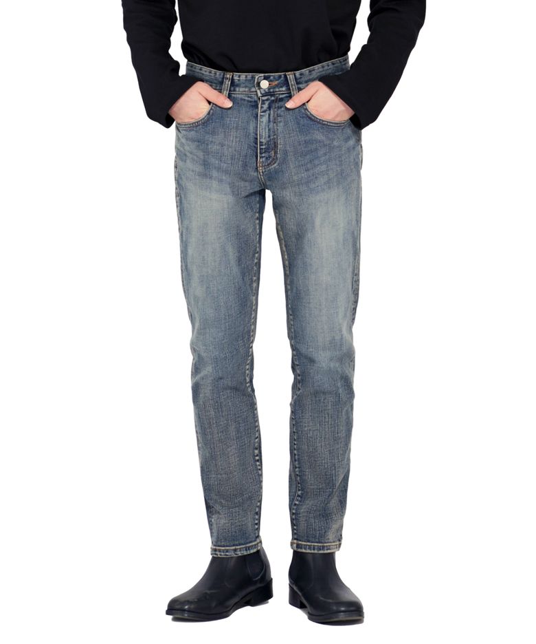 DEN2715 tinct blue slim crop