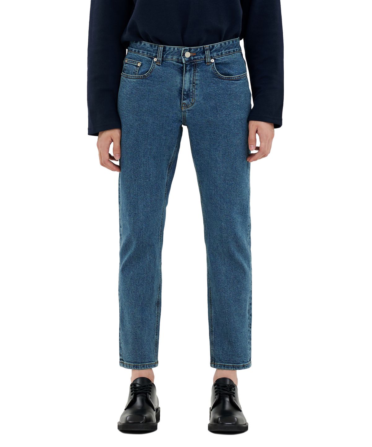 덴메이드(DENMADE) DEN1970 ocean blue slim crop