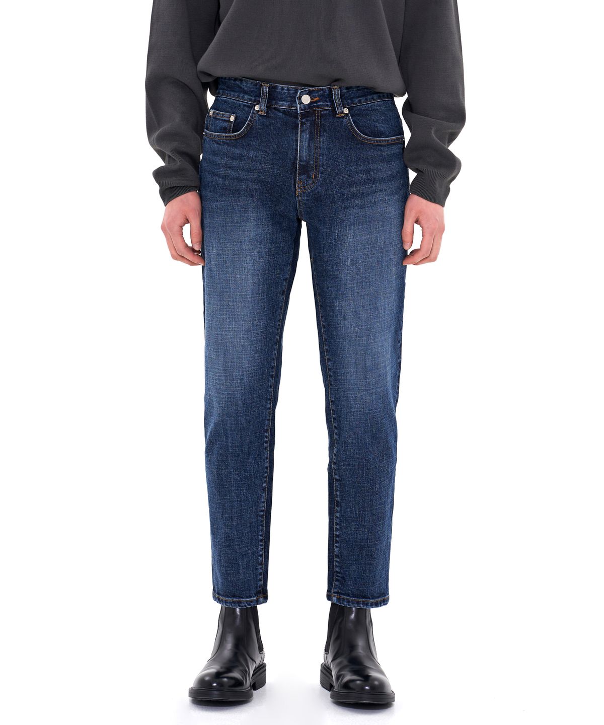 덴메이드(DENMADE) DEN2720 rough blue slim crop
