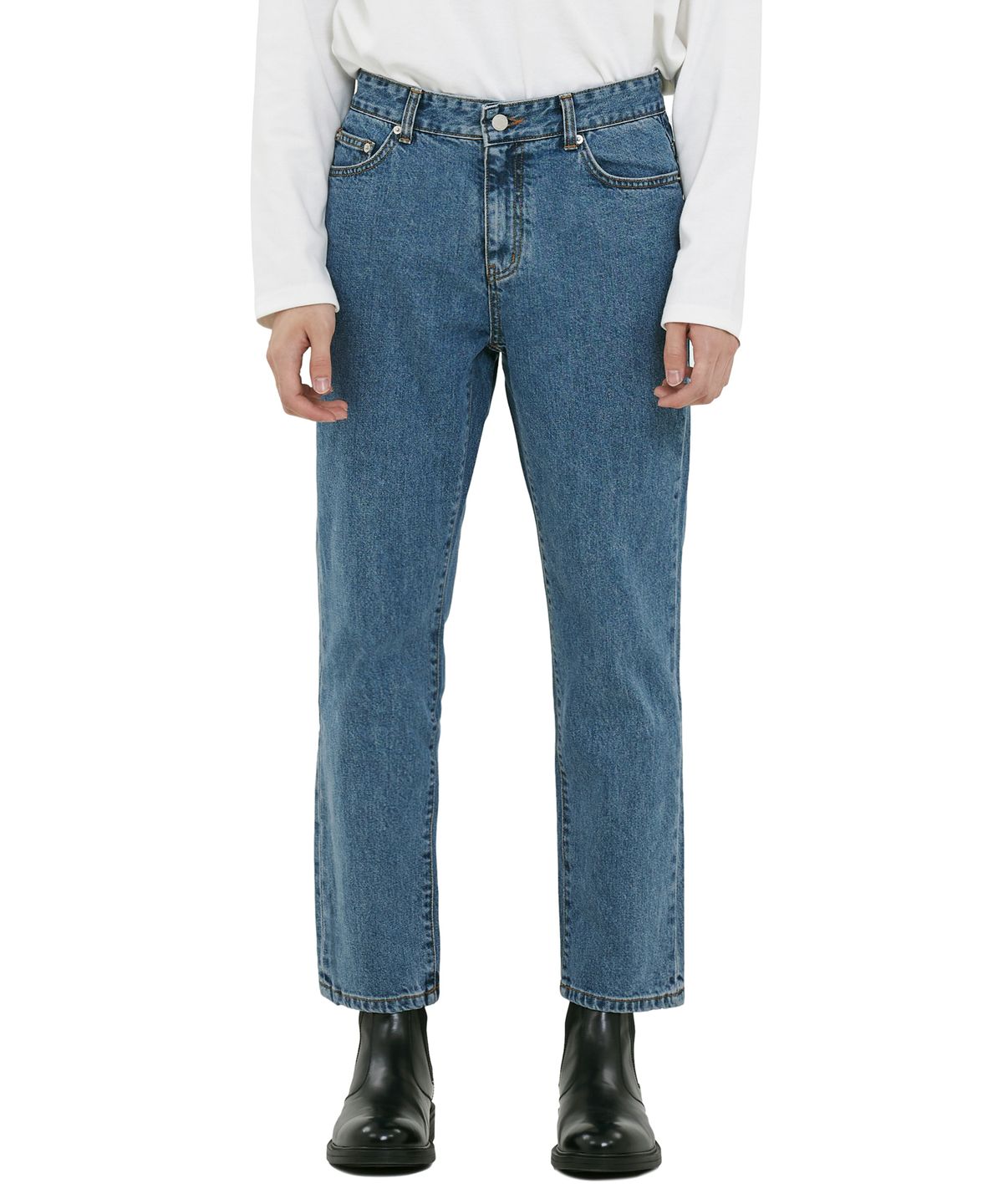 덴메이드(DENMADE) DEN2707 another blue straight crop