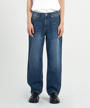 DEN1955 dusky blue wide jeans