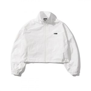 클럽 팀 우먼스 크롭 윈드브레이커 - 화이트