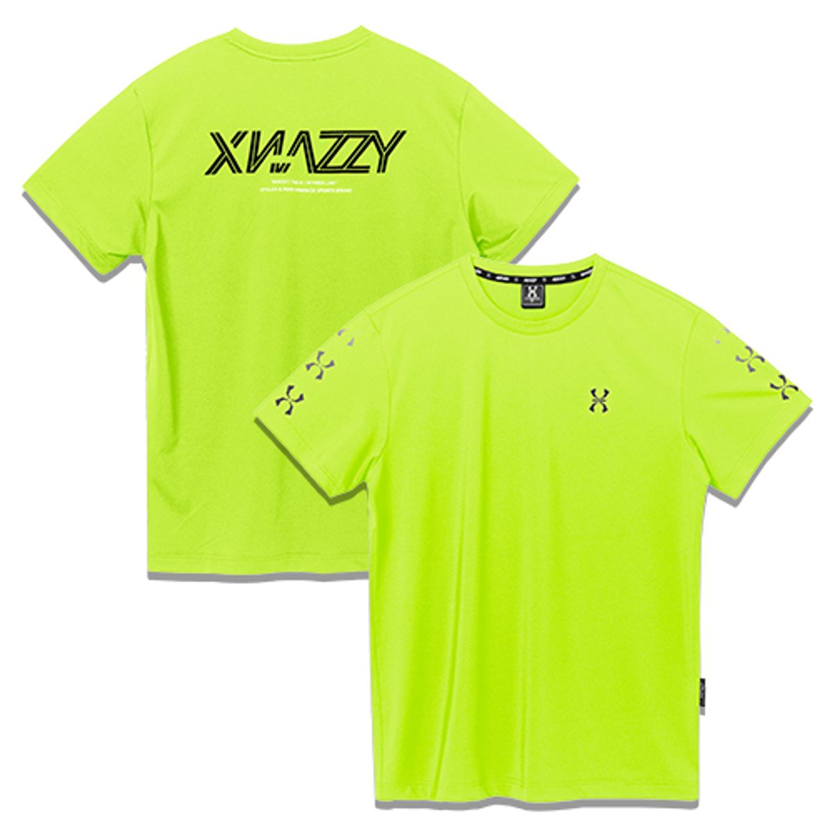 엑스네지(XNAZZY) 기본핏싱글스판반팔티 XYNRTS14 [LIME]