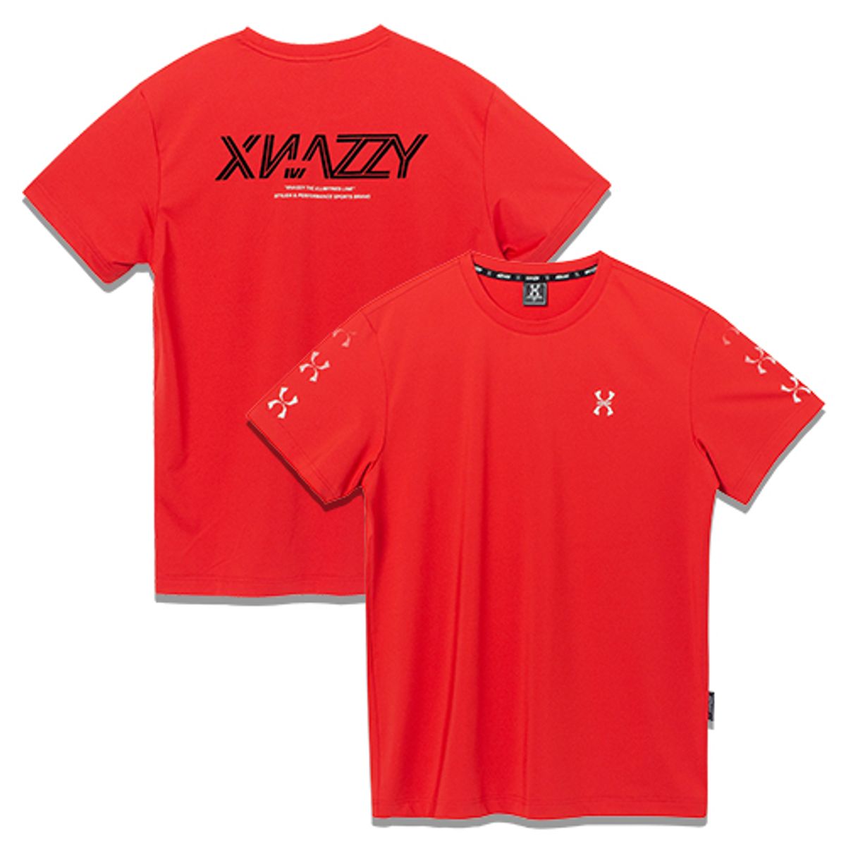 엑스네지(XNAZZY) 기본핏싱글스판반팔티 XYNRTS14 [RED]