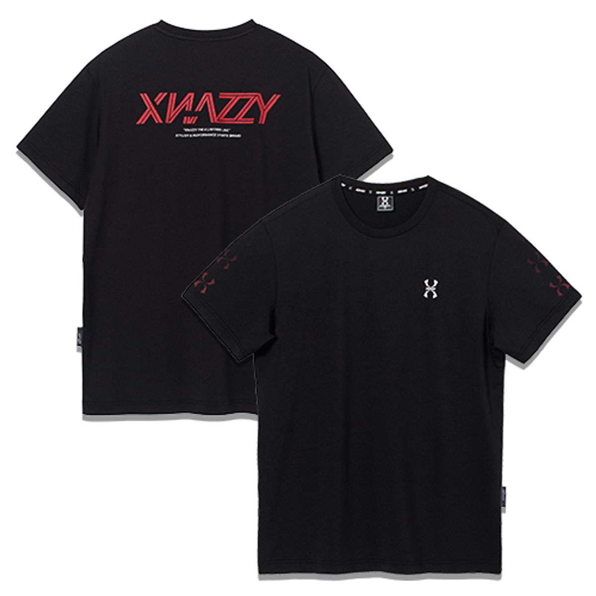 엑스네지(XNAZZY) 기본핏싱글스판반팔티 XYNRTS14 [BLACK]
