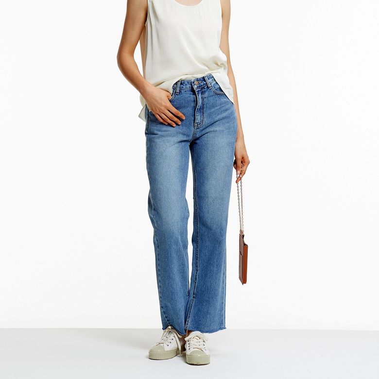 INSIDE SLIT DENIM PANTS