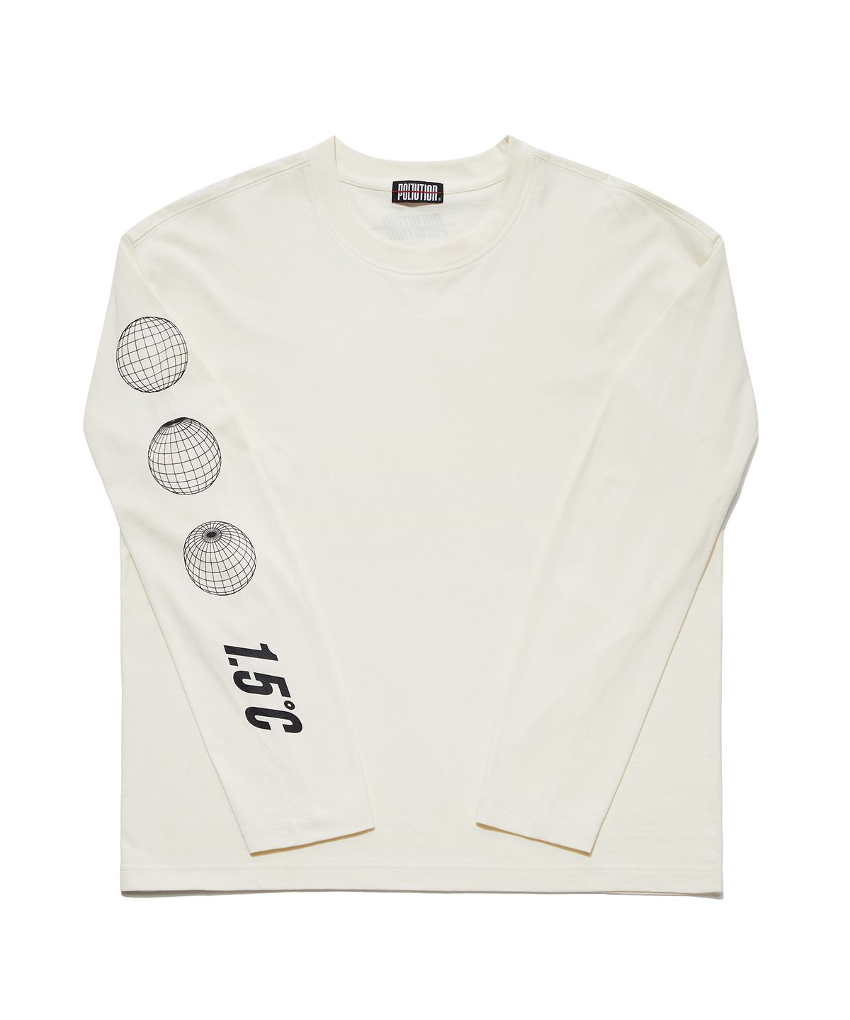폴루션(POLLUTION) EARTH PRINT SLV T CREAM (PKHAFTS006_CR)