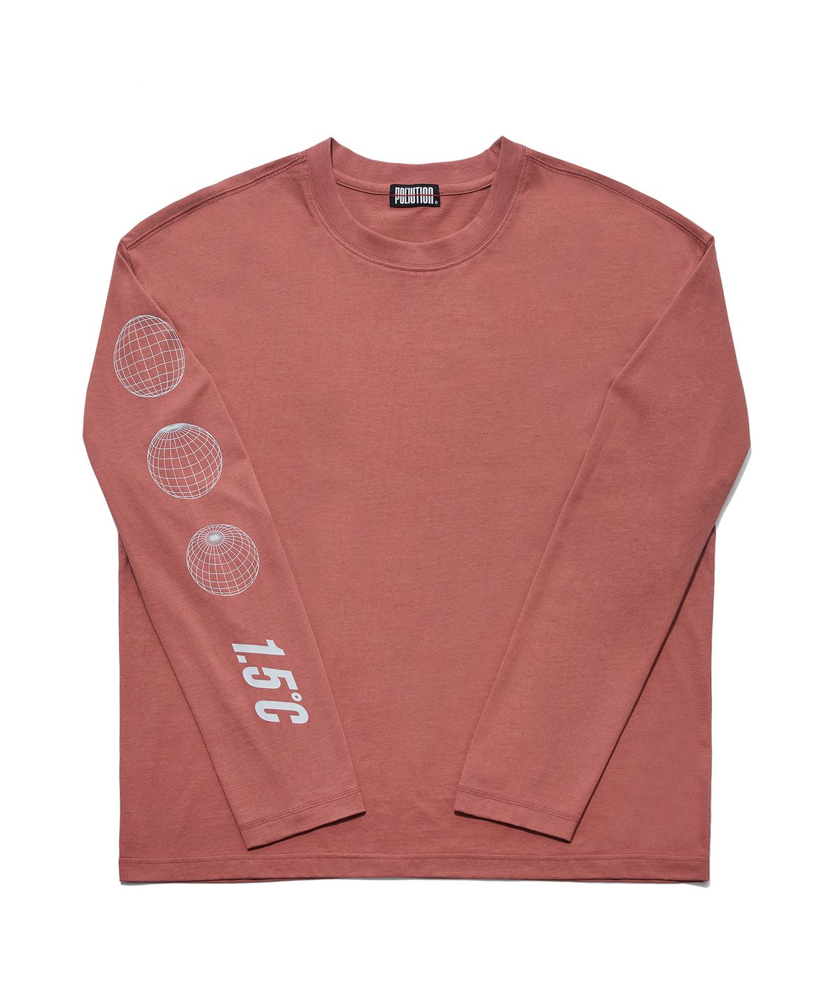 폴루션(POLLUTION) EARTH PRINT SLV T BRICK (PKHAFTS006_BRK)