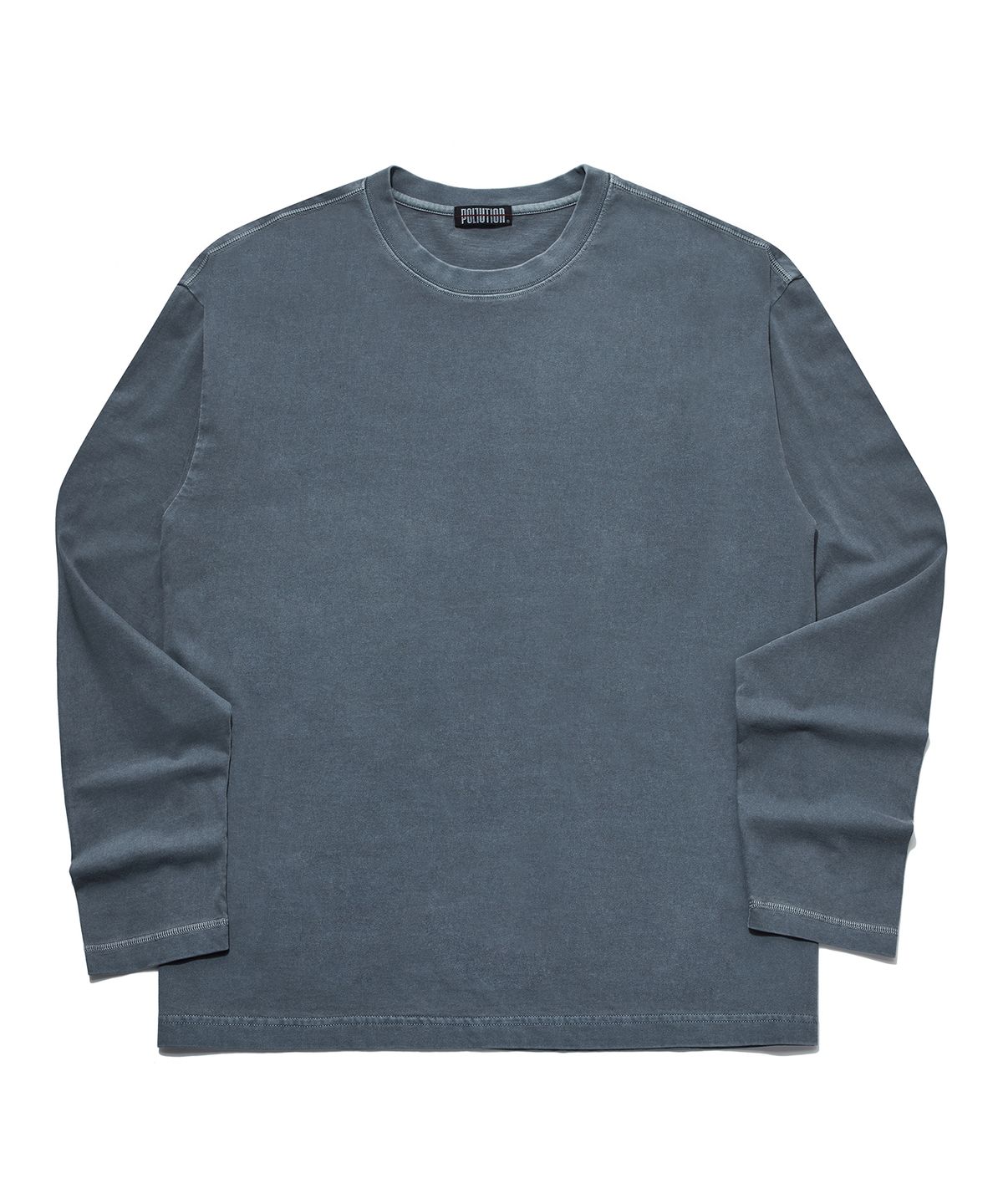 폴루션(POLLUTION) PIGMENT BACK LOGO LONG SLV T