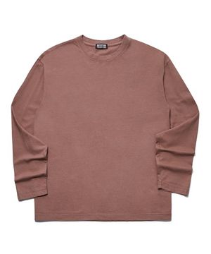 PIGMENT BACK LOGO LONG SLV T DUST BRICK