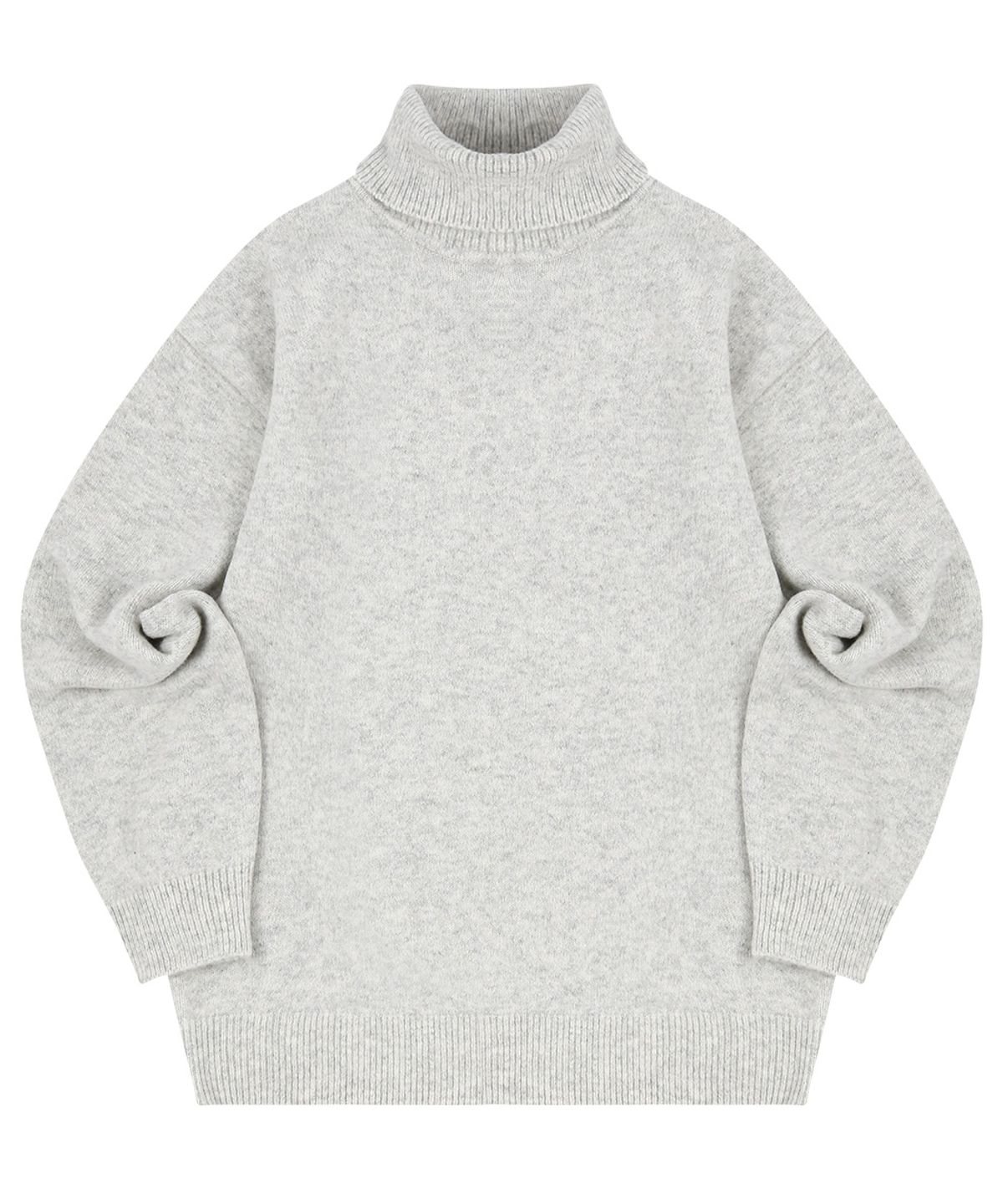 블론드나인(BLOND9) MELANGE TURTLE NECK SWEATER_LIGHT GRAY