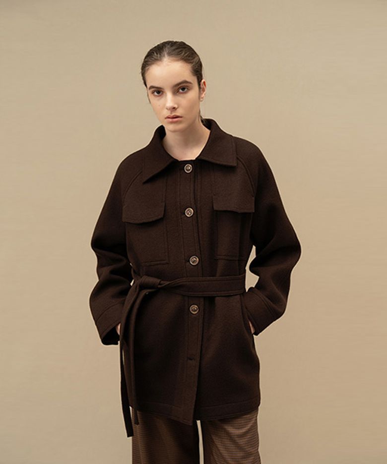 ADW-JKK104-30 VICTORIA SHIRTS JACKET (Brown)