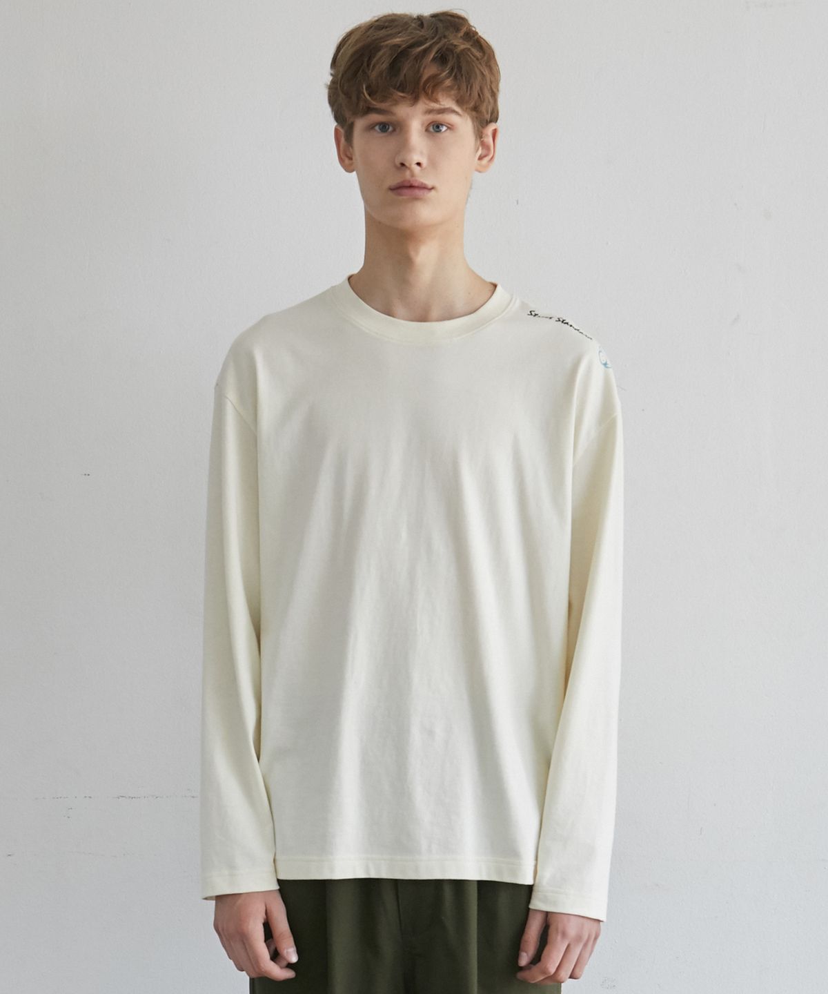 스트리트 스탠다드(STREET STANDARD) C-GRAFFITI L/SLV T-SHIRTS CREAM
