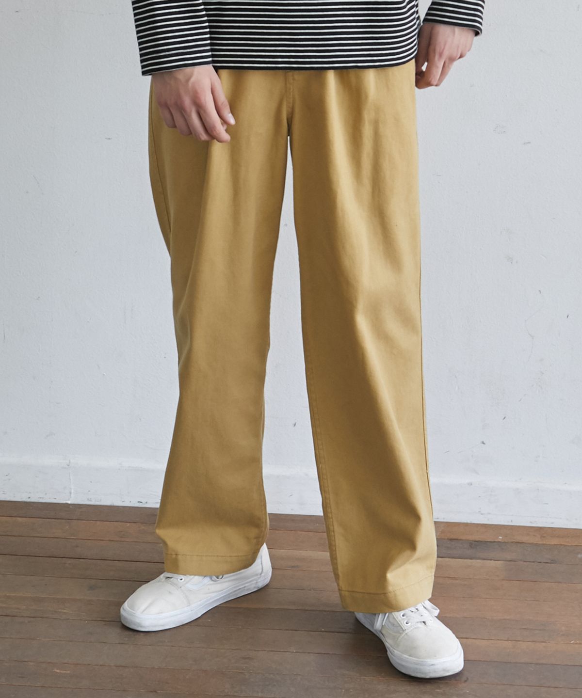스트리트 스탠다드(STREET STANDARD) COTTON TAPERED EASY PANTS