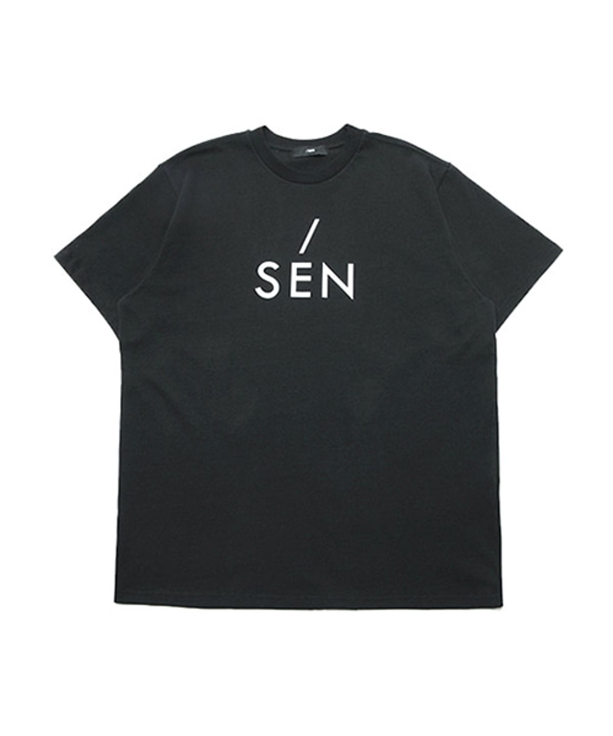 몽키플라워(Monkey Flower) 공용 몽키 SENCHO라인 베이직 로고 반팔티 BLACK / MF0WTS01U89