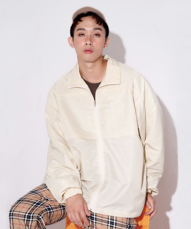 BASIC LOGO WIND-BREAKER ivory