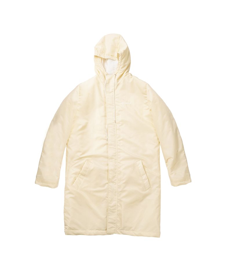 DOT LAYERED LONG JACKET ivory