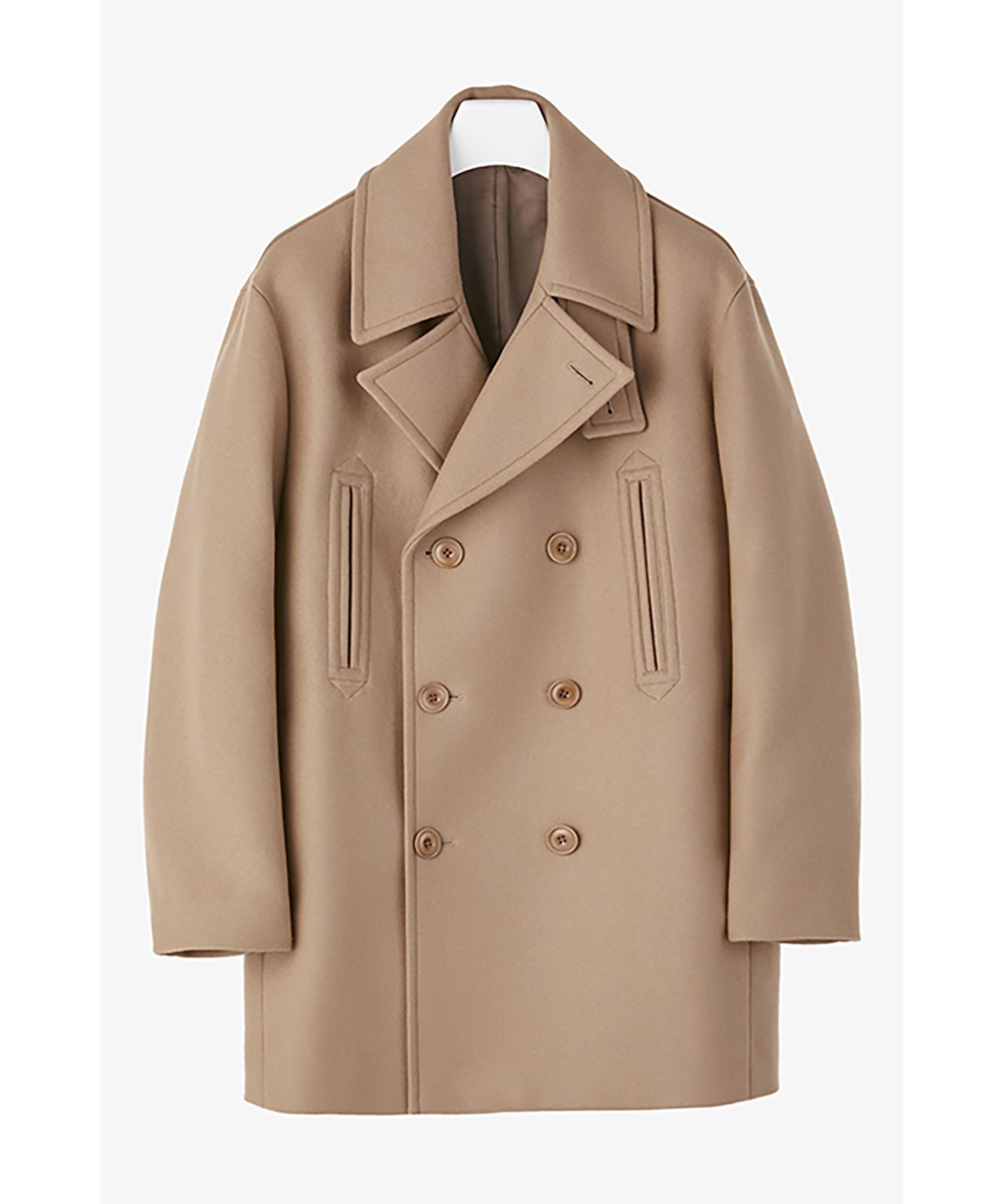MUSINSA COOR MTR OVERSIZED PEA COAT (BEIGE)