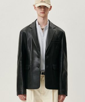 오버핏 램스킨 블레이저 자켓