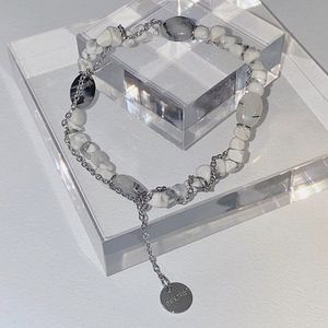 그레이 스톤 체인 팔찌