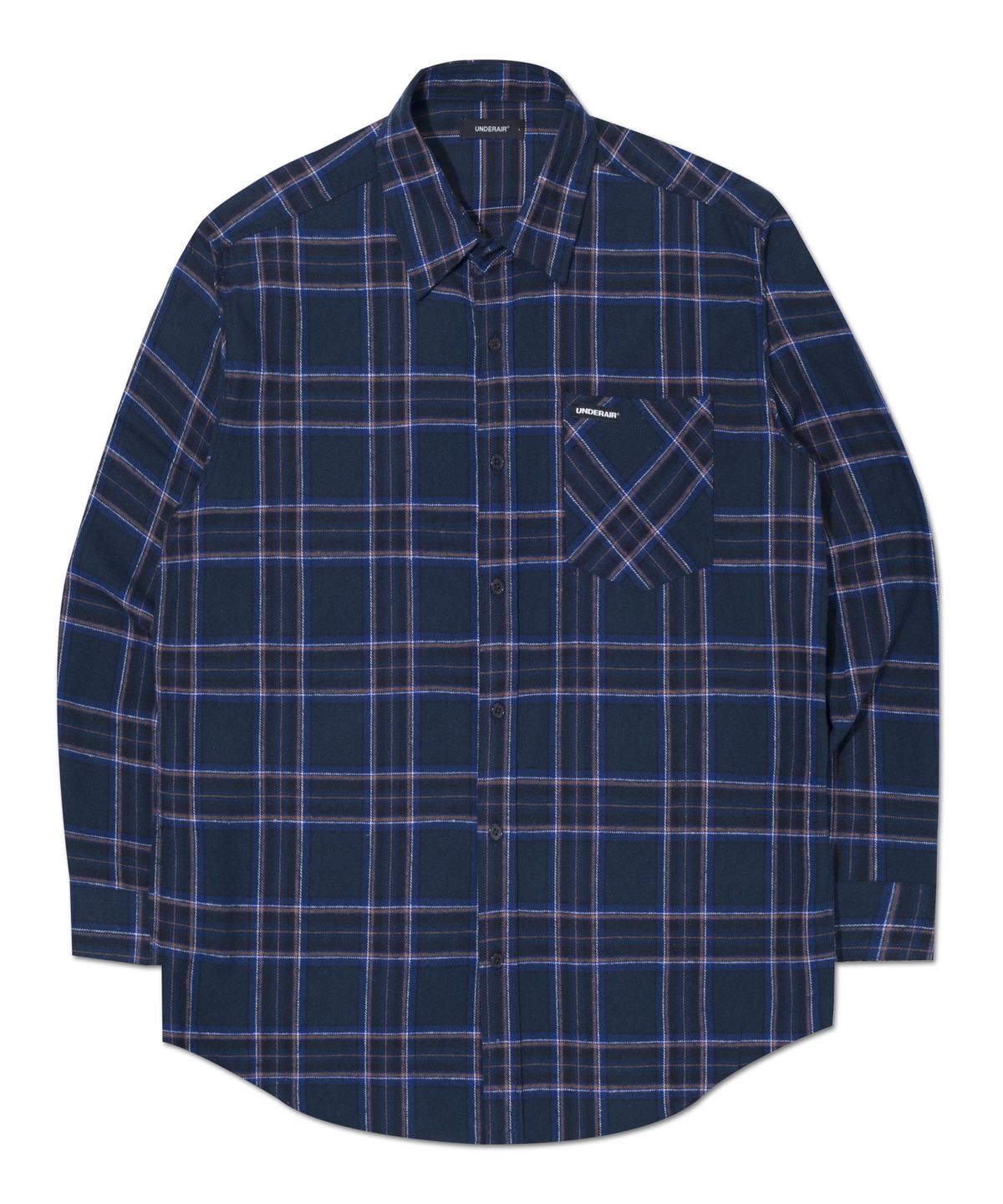 언더에어(UNDERAIR) MENIL SHIRTS - NAVY