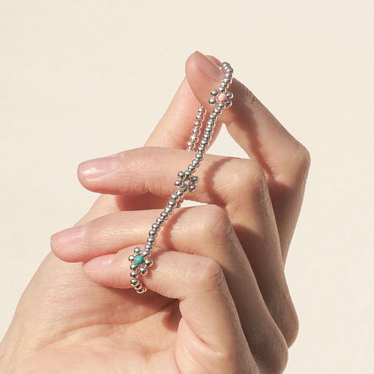 포스트루드(POSTLUDE) [SILVER]BEADS FLOWER U B
