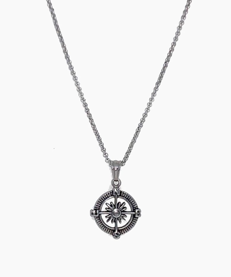 Vintage compass necklace