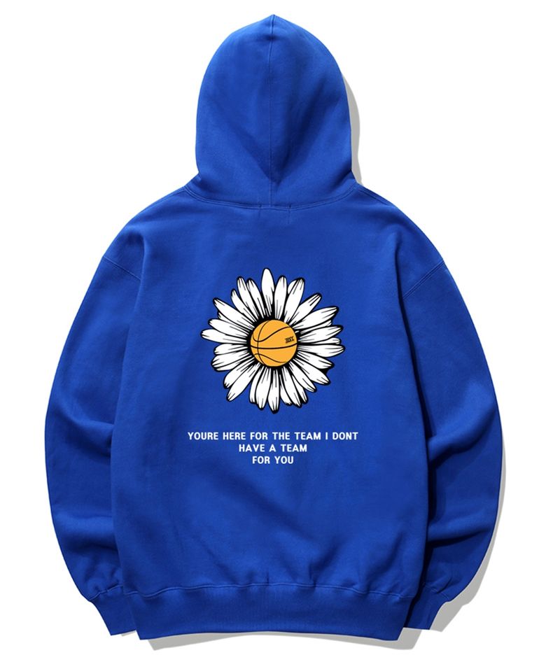 BIG DAISY LOGO 후드티 - 블루