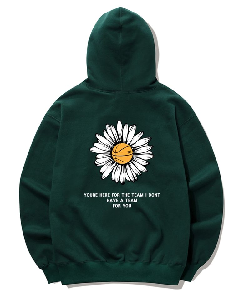 BIG DAISY LOGO 후드티 - 그린