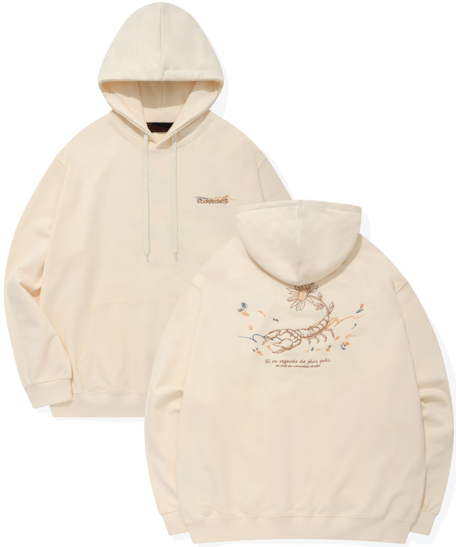★CPGN STUDIO★Scorpionida Embroidered Hoodie★ MUSINSA | CPGN STUDIO SCORPIONIDA EMBROIDERED HOODIE BLACK