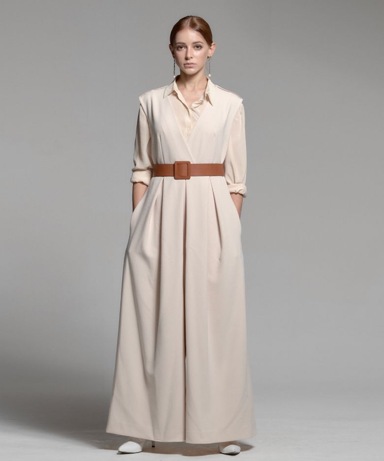 Tailored Jump Suit_CREAM