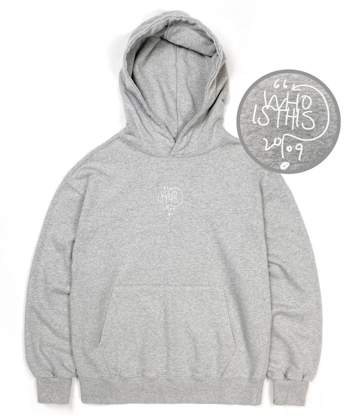 레이쿠(REIKU) rk white who hoodie gray 후드티